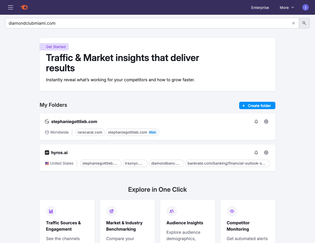 Diamond Club Miami Traffic